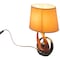 Quickway Imports 16 Ceramic Table Lamp, with Reflecting Silver and Pink Circular Stand and White Cotton Lampshade QI004587 - alternate 4